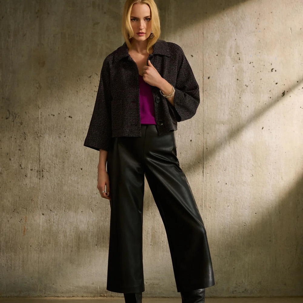 Chic Black Leather Pants